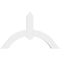 Ekena Millwork Archdale Architectural Grade PVC Gable Bracket, 36"W x 22 1/2"H x 4"D x 4"F, 15/12 Pitch GBP036X23X0404ARC00 - alternate 5